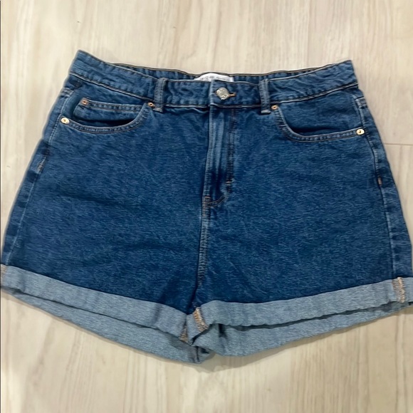 Denim&Co Deep Blue Jean Shorts - Picture 1 of 5